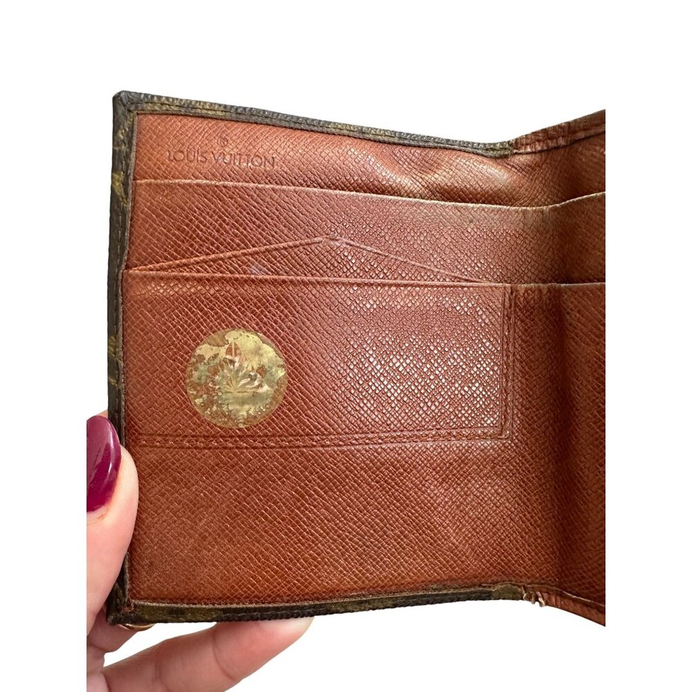 LOUIS VUITTON Brown Elise Monogram Snap Wallet - Picture 12 of 12